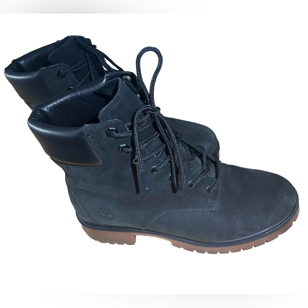 🔥LIKE NEW🔥 Timberland Women’s Jayne 6" Waterproof Black Suede Nubuck Sz 8 - Picture 8 of 14